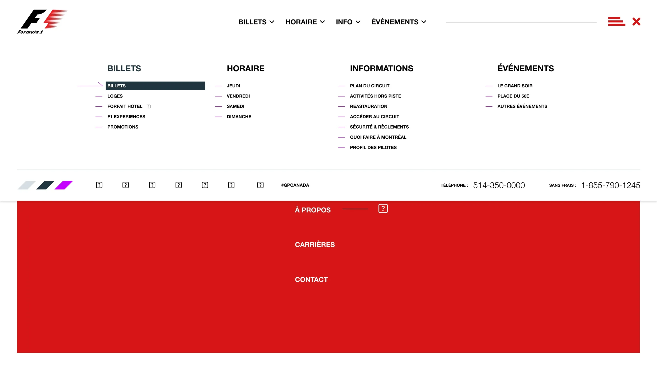 Menu du site de gpcanada.ca
