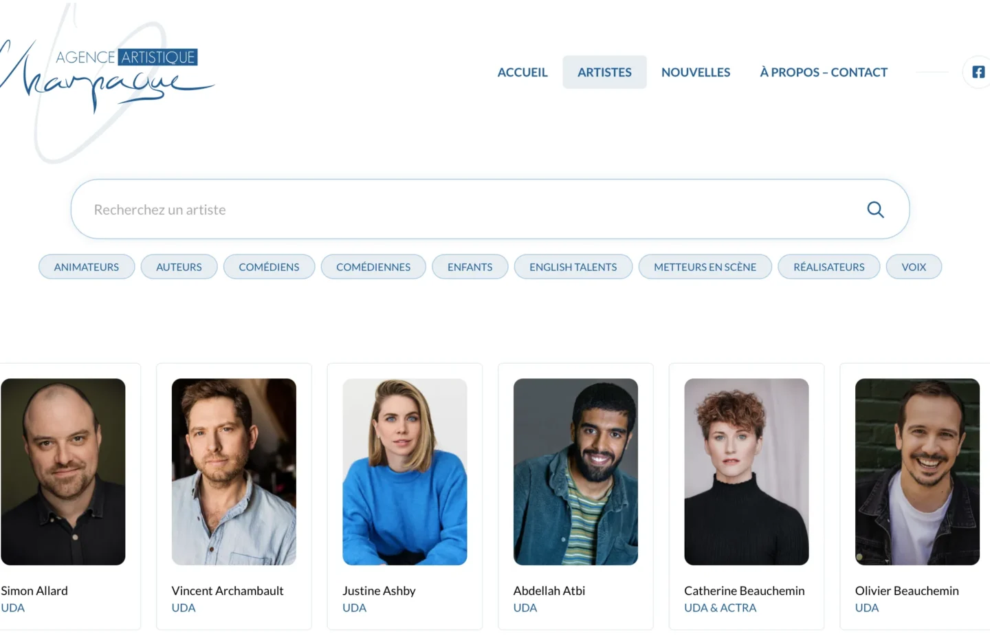 Navigation par métiers de l'Agence Geneviève Champagne