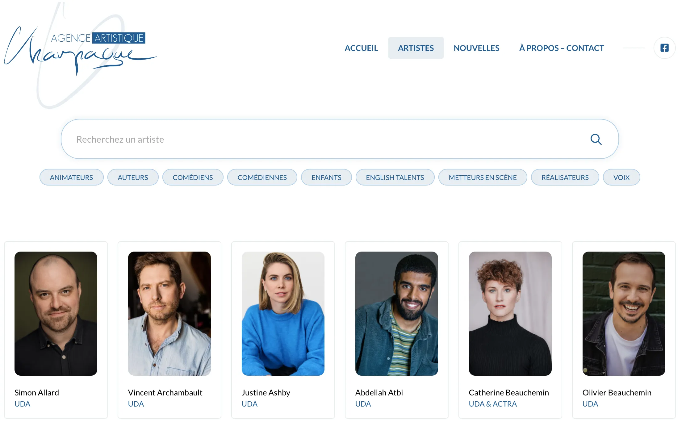 Navigation par métiers de l'Agence Geneviève Champagne