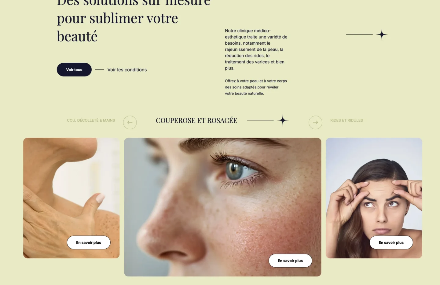 Capture d'écran du site web de XOMED